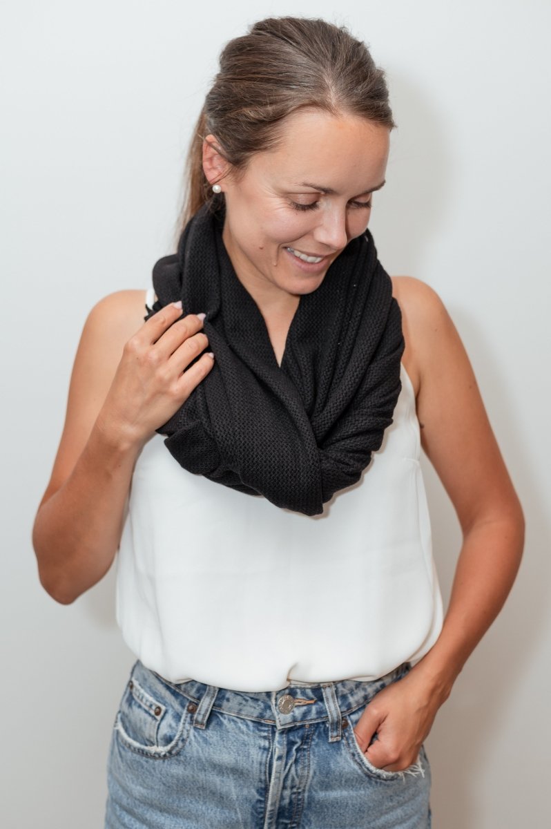 Midnight Merino Wool Nursing Cover